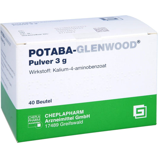 Das Produktfoto zeigt Potaba Glenwood Pulver 3 G (40 stk) PZN 01295291