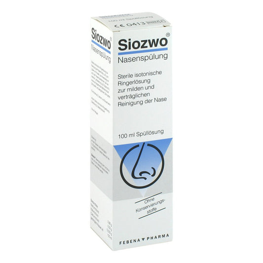 Das Produktfoto zeigt Siozwo Nasenspülung Konservierungsstofffrei (100 ml) PZN 01300773