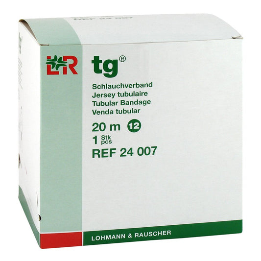 Das Produktfoto zeigt Tg Schlauchverband Gr.12 20 M Weiß (1 stk) PZN 01309343