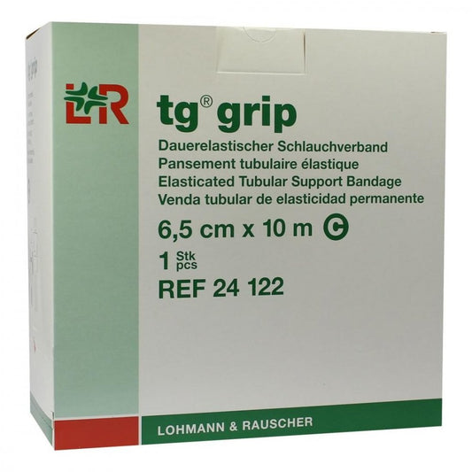 Das Produktfoto zeigt Tg Grip Stütz Schlauchverband C 6,5 Cmx10 M (1 stk) PZN 01309389