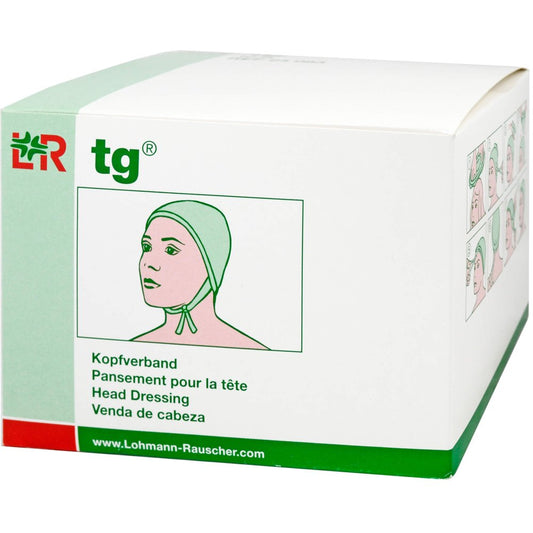 Das Produktfoto zeigt Tg Kopfverband Weiß (10 stk) PZN 01309509