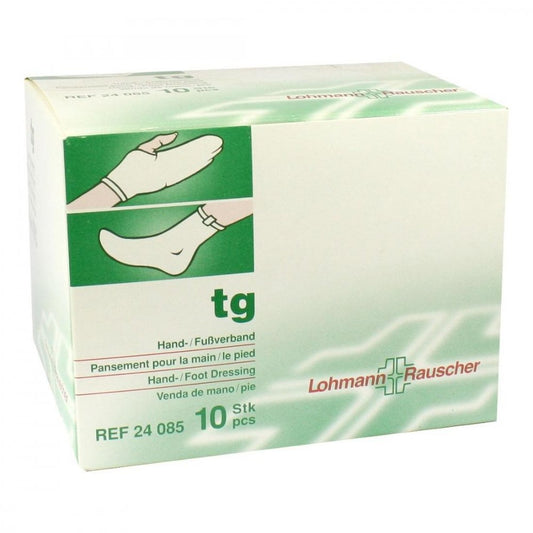 Das Produktfoto zeigt Tg Hand-/Fußverband Weiß (10 stk) PZN 01309521