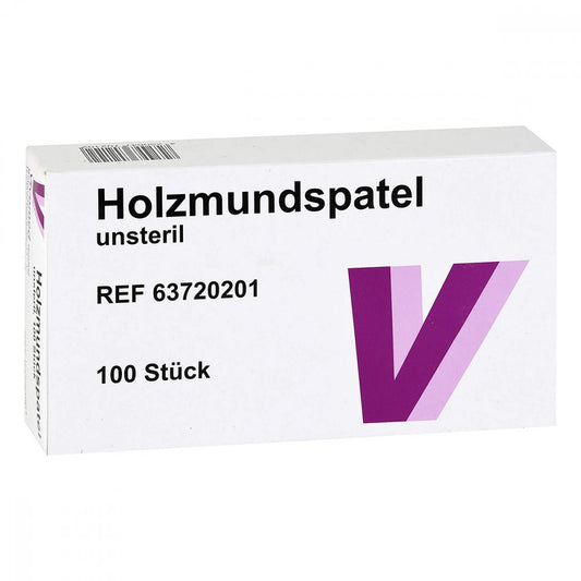 Das Produktfoto zeigt Holzmundspatel (100 stk) PZN 01313729
