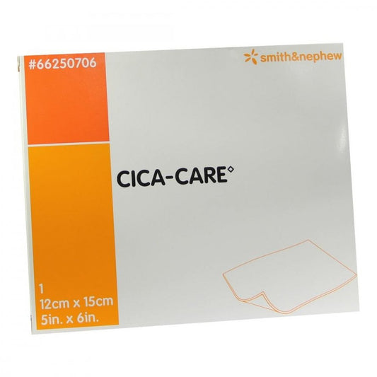 Das Produktfoto zeigt Cica Care 12x15 Cm Dünne Silikongelplat.Z.Narbenb. (1 stk) PZN 01318945