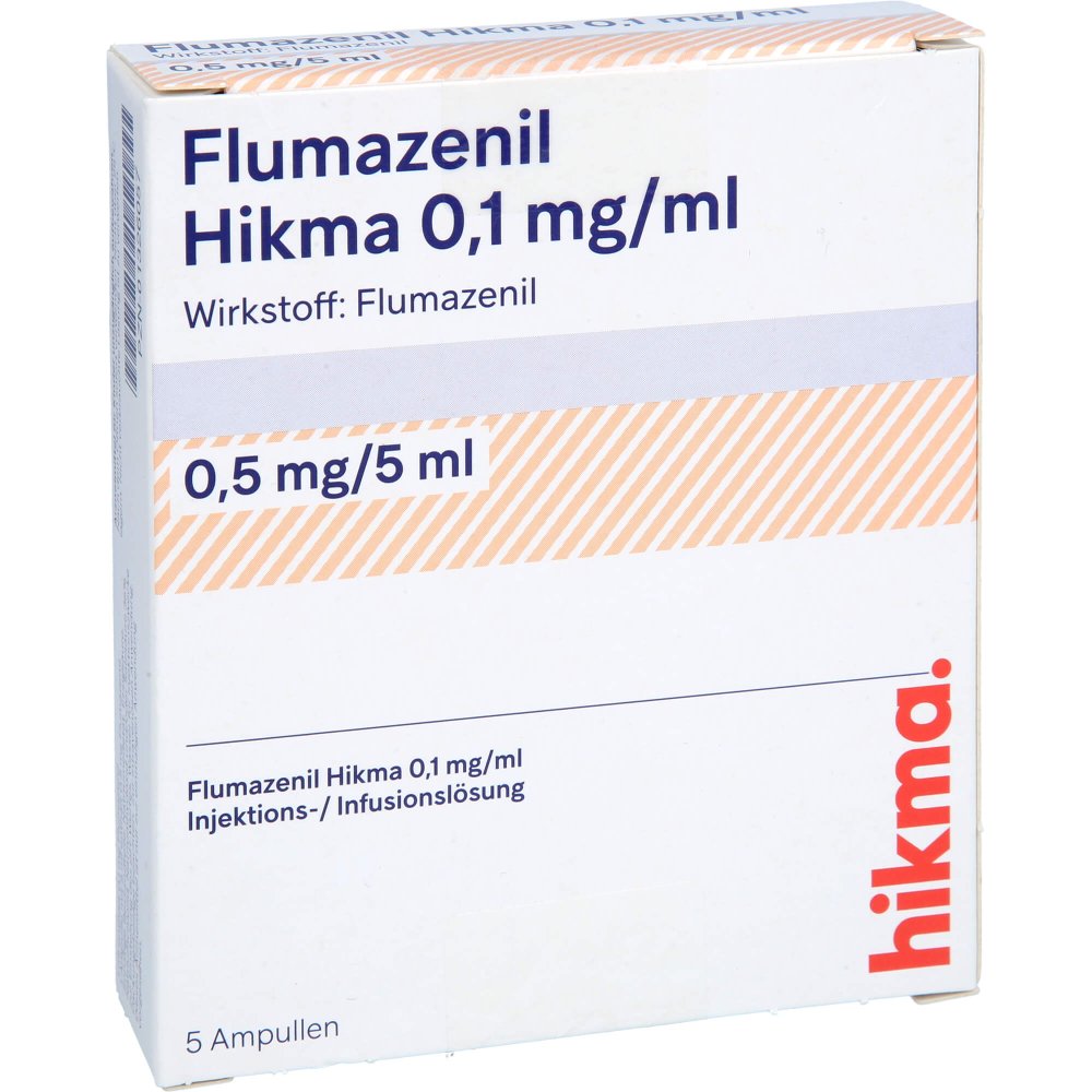 Flumazenil Hikma 0,5 Mg/5 Ml Injektionslösung (5X5 ml)