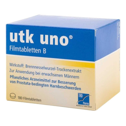 Das Produktfoto zeigt Utk Uno Filmtabletten B (180 stk) PZN 01331414