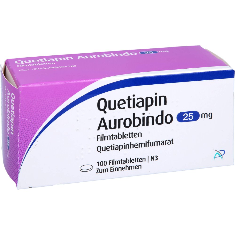 Quetiapin Aurobindo 25 Mg Filmtabletten (100 stk)