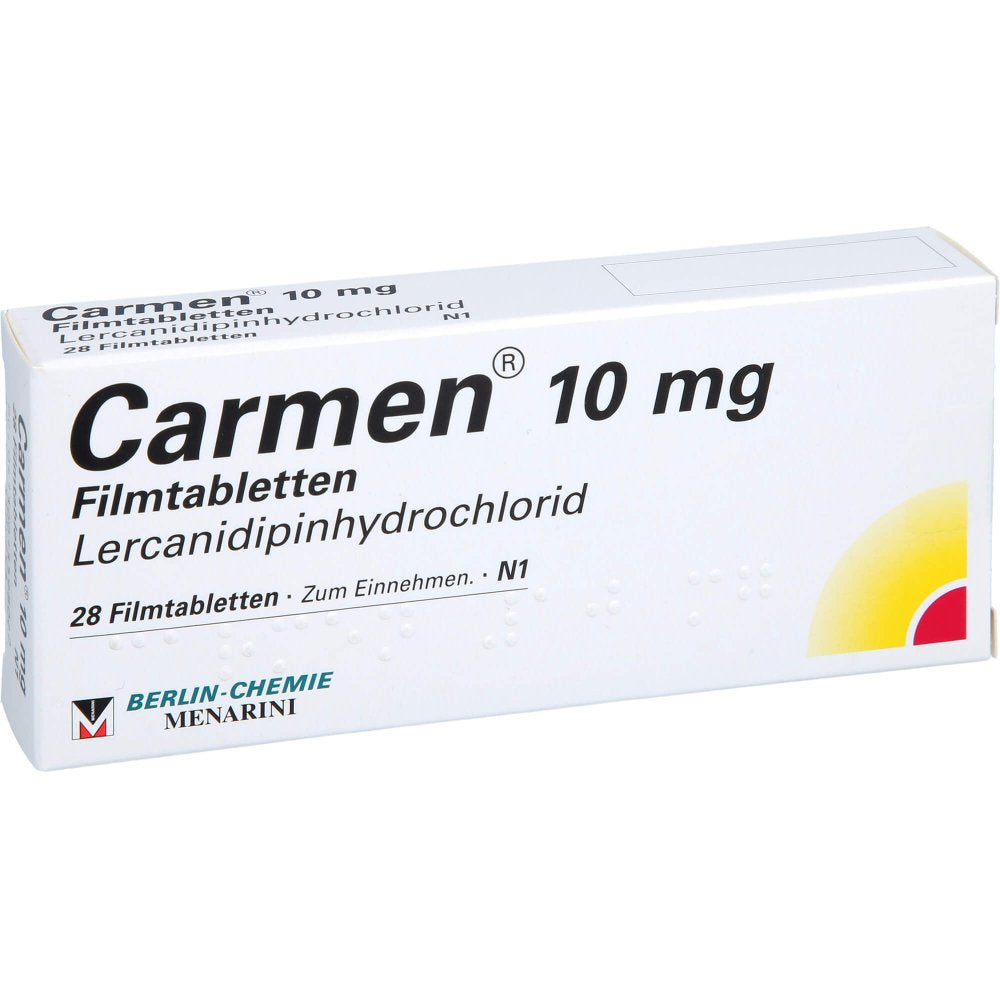 Das Produktfoto zeigt Carmen 10 Mg Filmtabletten (28 stk) PZN 01339806