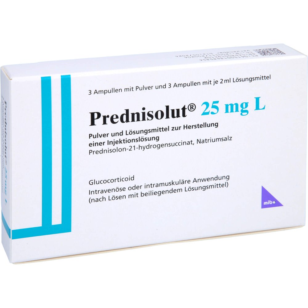 Prednisolut 25 Mg L Plv.U.Lsm.Z.H.E.Injektionslsg. (3 stk)