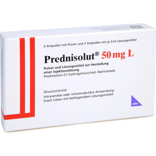 Prednisolut 50 Mg L Plv.U.Lsm.Z.H.E.Injektionslsg. (3 stk)