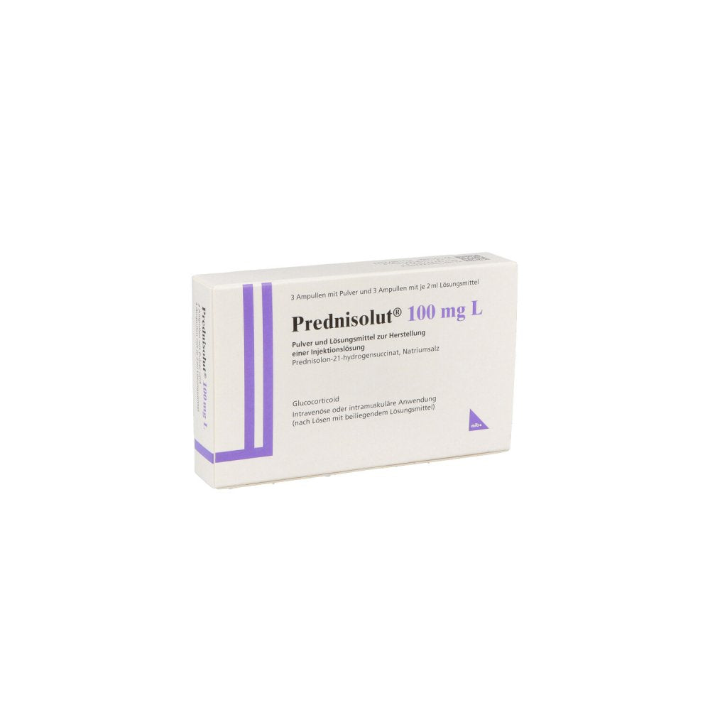Prednisolut 100 Mg L Plv.U.Lsm.Z.Herst.E.Inj.-Lsg. (3 stk)
