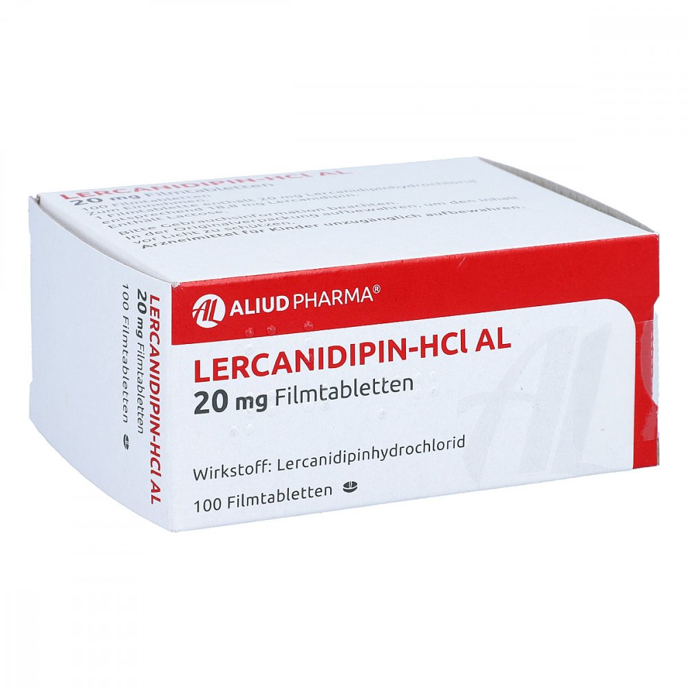 Lercanidipin-Hcl Al 20 Mg Filmtabletten (100 stk)