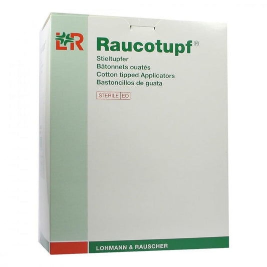 Das Produktfoto zeigt Raucotupf Stieltupfer 1 St Ster.Großer Wattekopf (50X2 stk) PZN 01369210