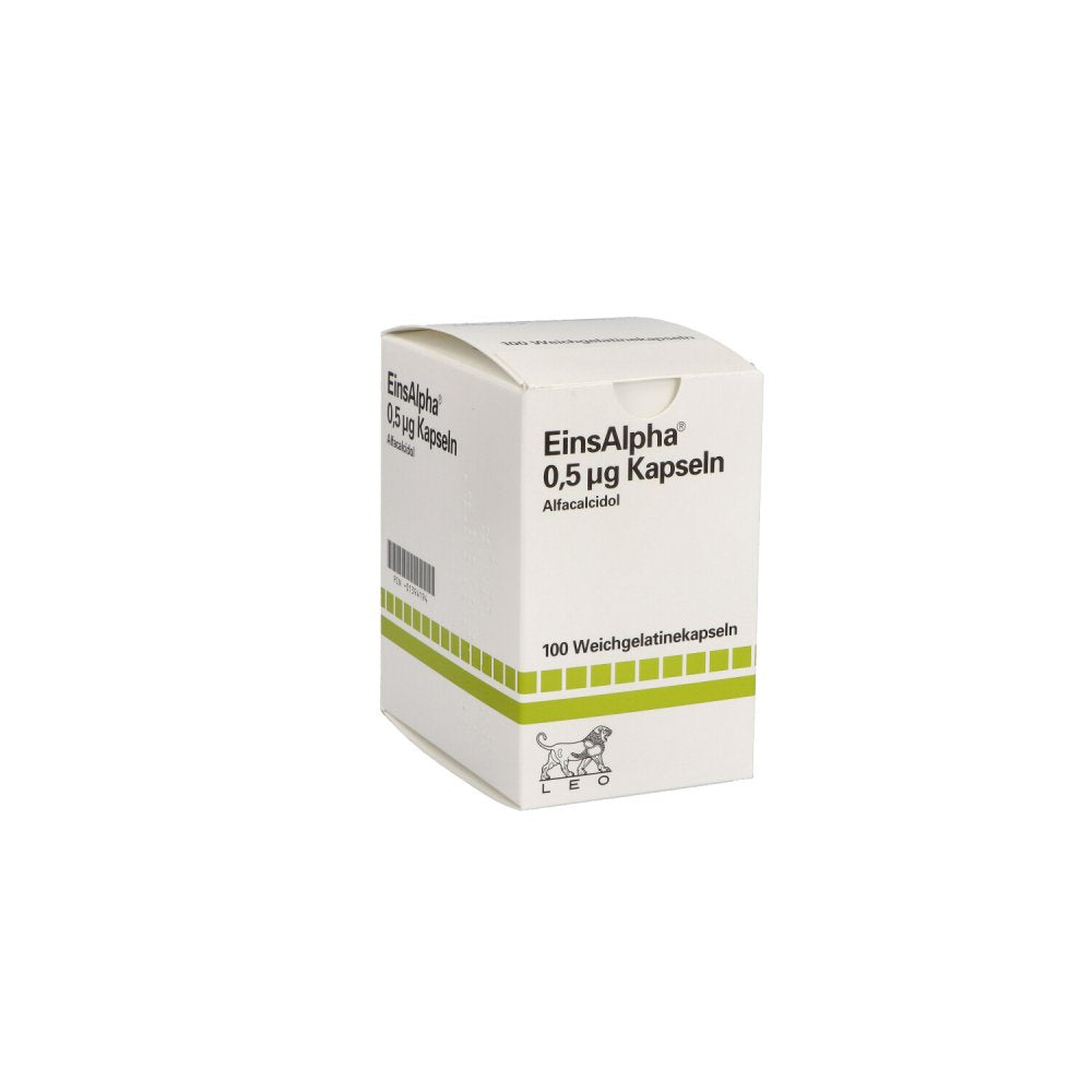 Das Produktfoto zeigt Einsalpha 0,5 Μg Kapseln (100 stk) PZN 01394194