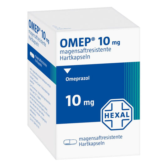 Das Produktfoto zeigt Omep 10 Mg Magensaftresistente Hartkapseln (15 stk) PZN 01406721
