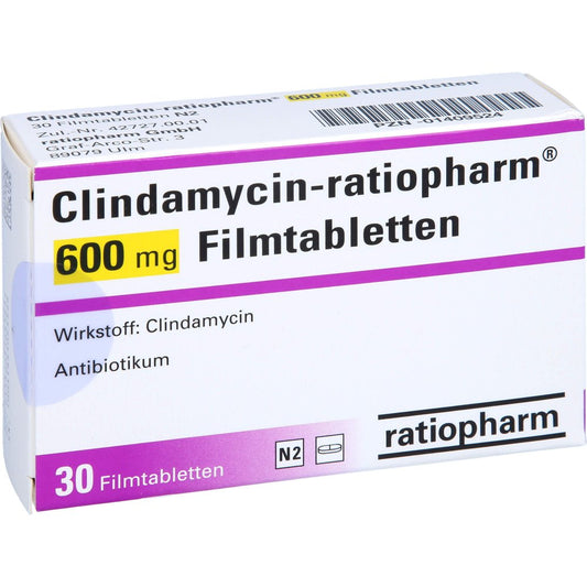Clindamycin-Ratiopharm 600 Mg Filmtabletten (30 stk)