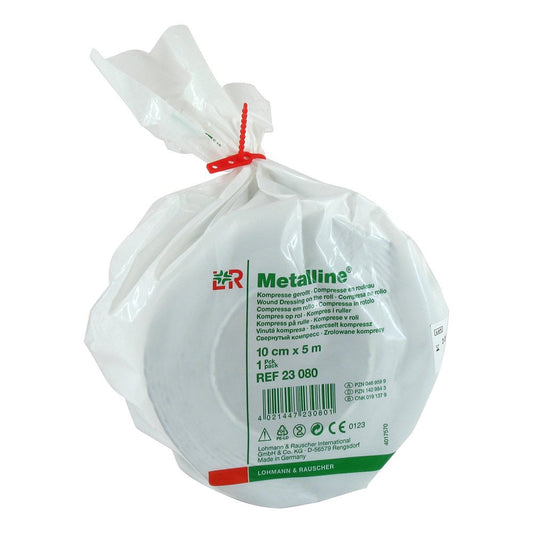 Das Produktfoto zeigt Metalline Rolle 10 Cmx5 M (1 stk) PZN 01409843