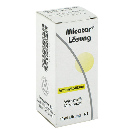 Das Produktfoto zeigt Micotar Lösung (10 ml) PZN 01430375