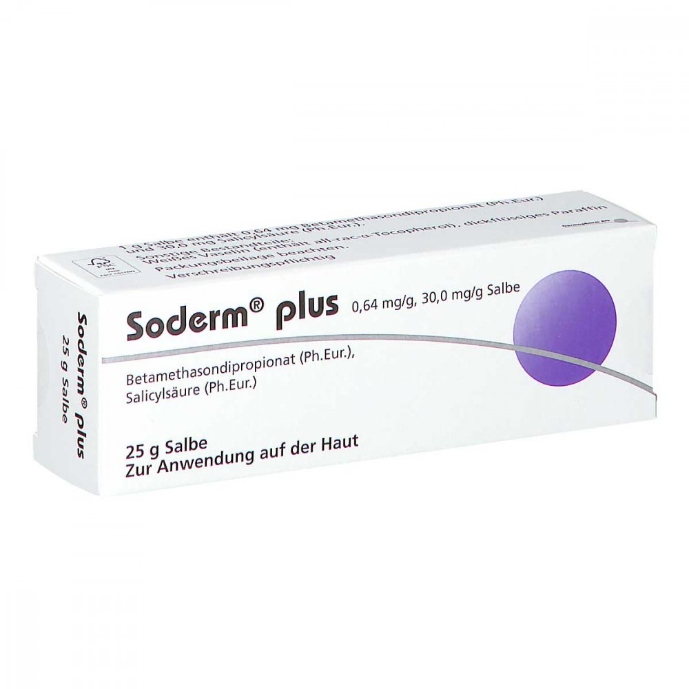 Soderm Plus 0,64 Mg/G + 30 Mg/G Salbe (25 g)