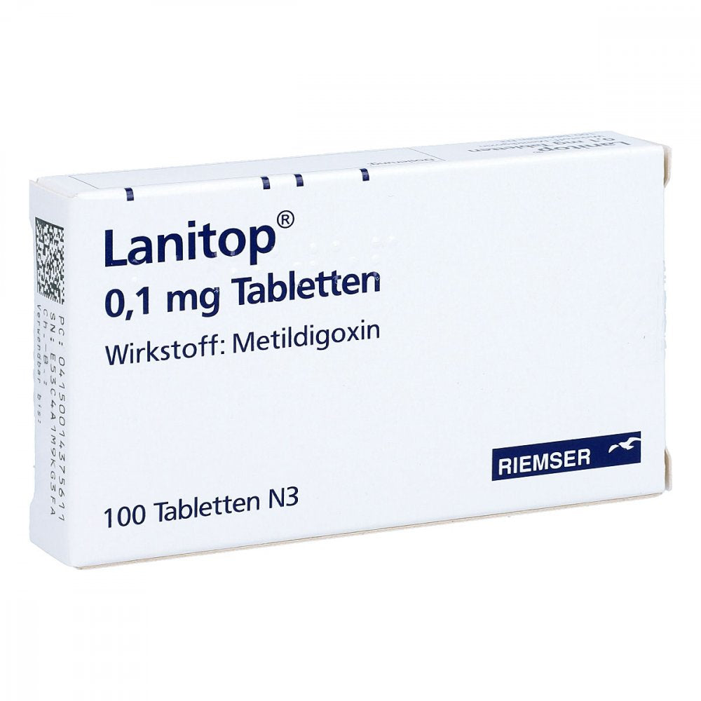 Das Produktfoto zeigt Lanitop 0,1 Mg Tabletten (100 stk) PZN 01437561