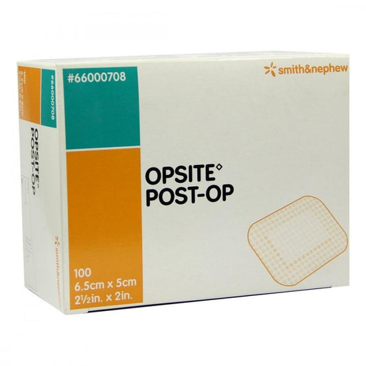 Das Produktfoto zeigt Opsite Post-Op 5x6,5 Cm Verband Einzeln Steril (100X1 stk) PZN 01447424