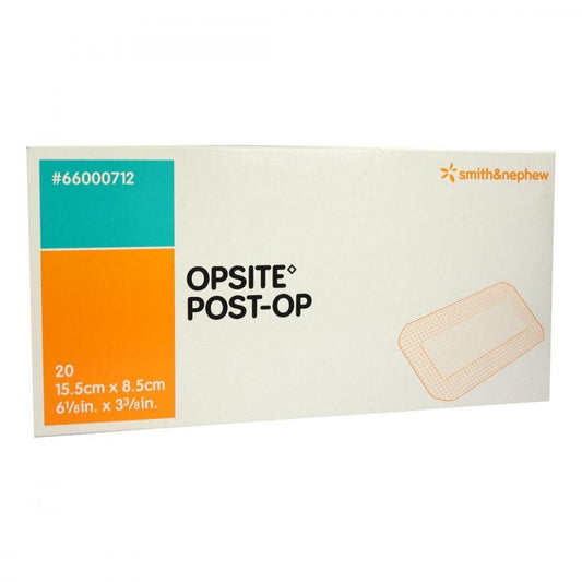 Das Produktfoto zeigt Opsite Post-Op 8,5x15,5 Cm Verband Einzeln Steril (20X1 stk) PZN 01447447