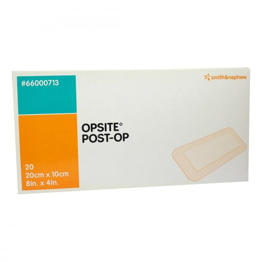 Das Produktfoto zeigt Opsite Post-Op 10x20 Cm Verband Einzeln Steril (20X1 stk) PZN 01447482