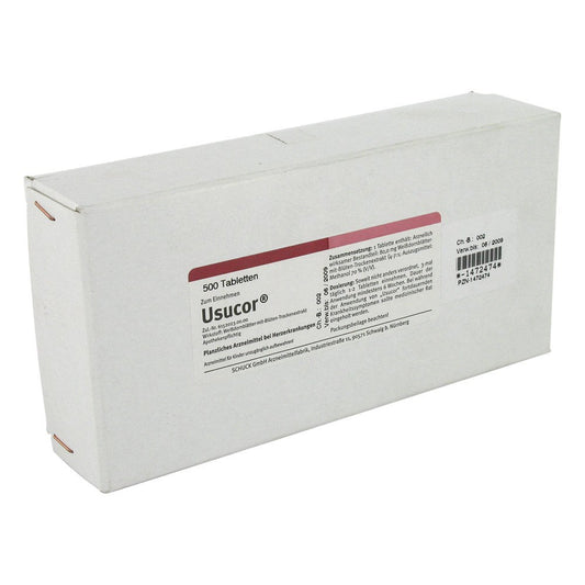 Das Produktfoto zeigt Usucor Tabletten (500 stk) PZN 01472474
