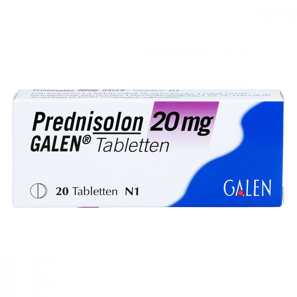 Prednisolon 20 Mg Galen Tabletten (20 stk)