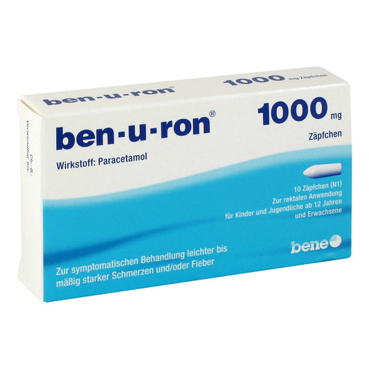 Ben-U-Ron 1.000 Mg Suppositorien (10 stk)