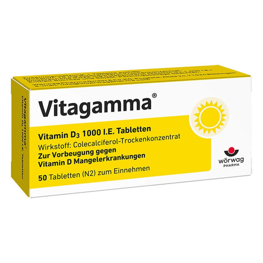 Vitagamma Vitamin D3 1.000 I.E. Tabletten (50 stk)