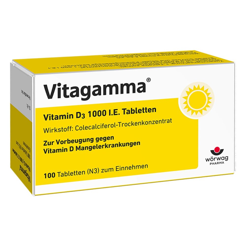 Vitagamma Vitamin D3 1.000 I.E. Tabletten (100 stk)