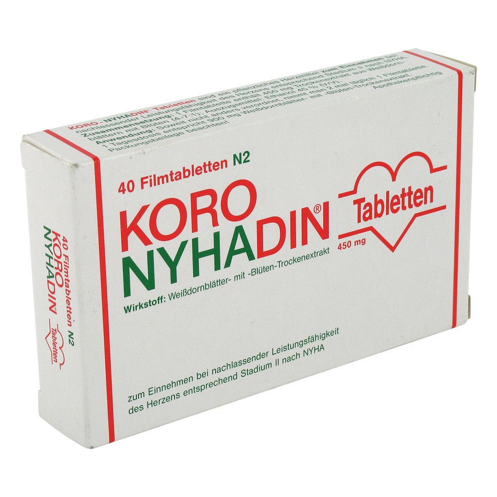 Das Produktfoto zeigt Koro Nyhadin Filmtabletten (40 stk) PZN 01501425