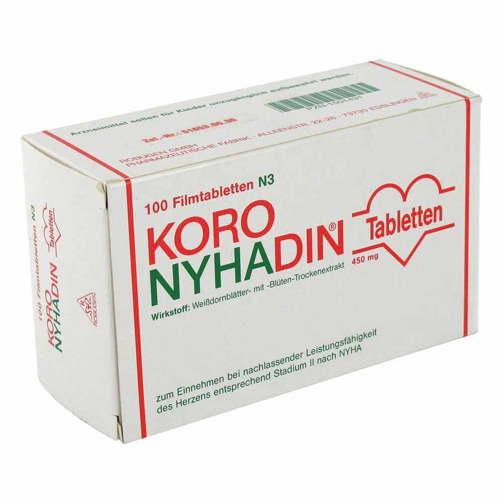 Das Produktfoto zeigt Koro Nyhadin Filmtabletten (100 stk) PZN 01501431