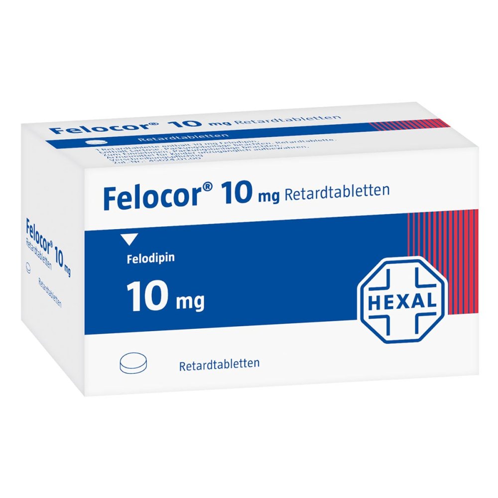 Das Produktfoto zeigt Felocor 10 Mg Retardtabletten (20 stk) PZN 01511530