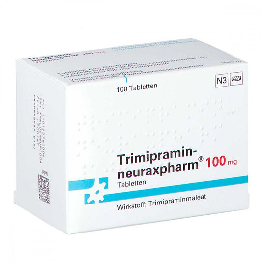 Das Produktfoto zeigt Trimipramin-Neuraxpharm 100 Mg Tabletten (100 stk) PZN 01527620