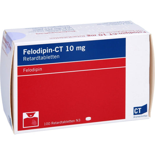 Das Produktfoto zeigt Felodipin-Ct 10 Mg Retardtabletten (100 stk) PZN 01530243