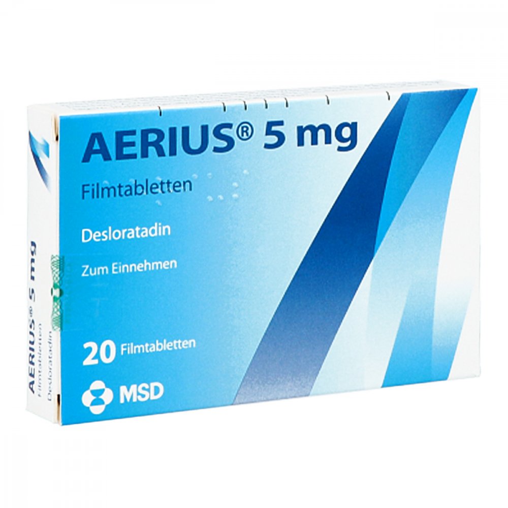 Aerius 5 Mg Filmtabletten (20 stk)
