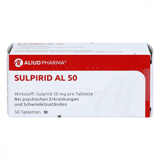 Das Produktfoto zeigt Sulpirid Al 50 Tabletten (50 stk) PZN 01545032