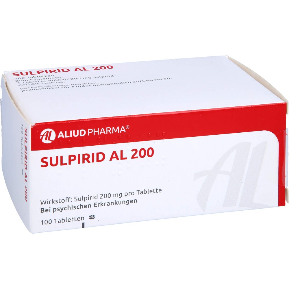 Das Produktfoto zeigt Sulpirid Al 200 Tabletten (100 stk) PZN 01545078