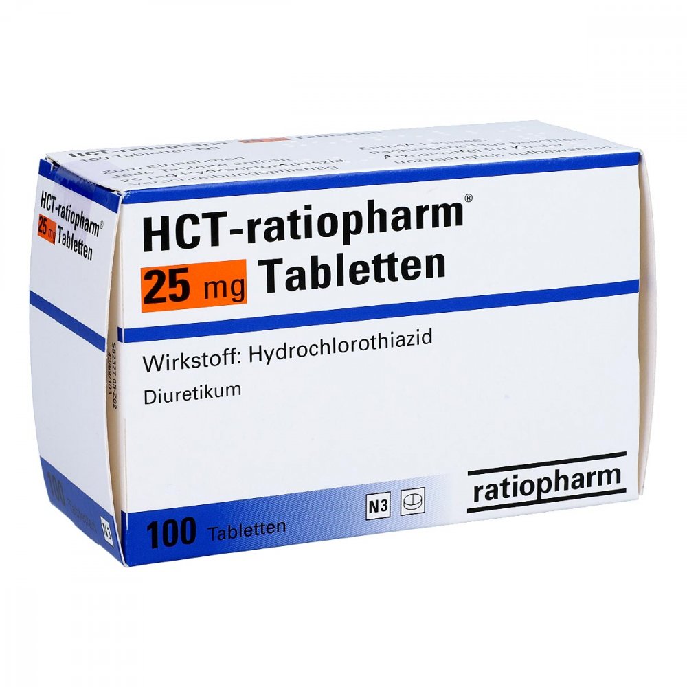 Hct-Ratiopharm 25 Mg Tabletten (100 stk)