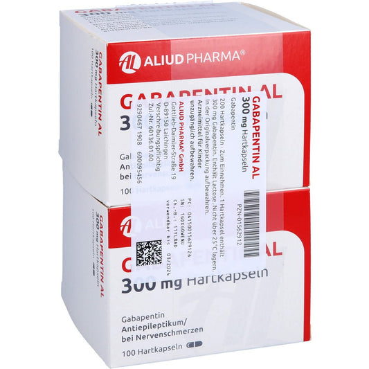 Das Produktfoto zeigt Gabapentin Al 300 Mg Hartkapseln (200 stk) PZN 01562912