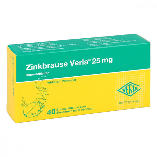 Zinkbrause Verla 25 Mg Brausetabletten (40 stk)