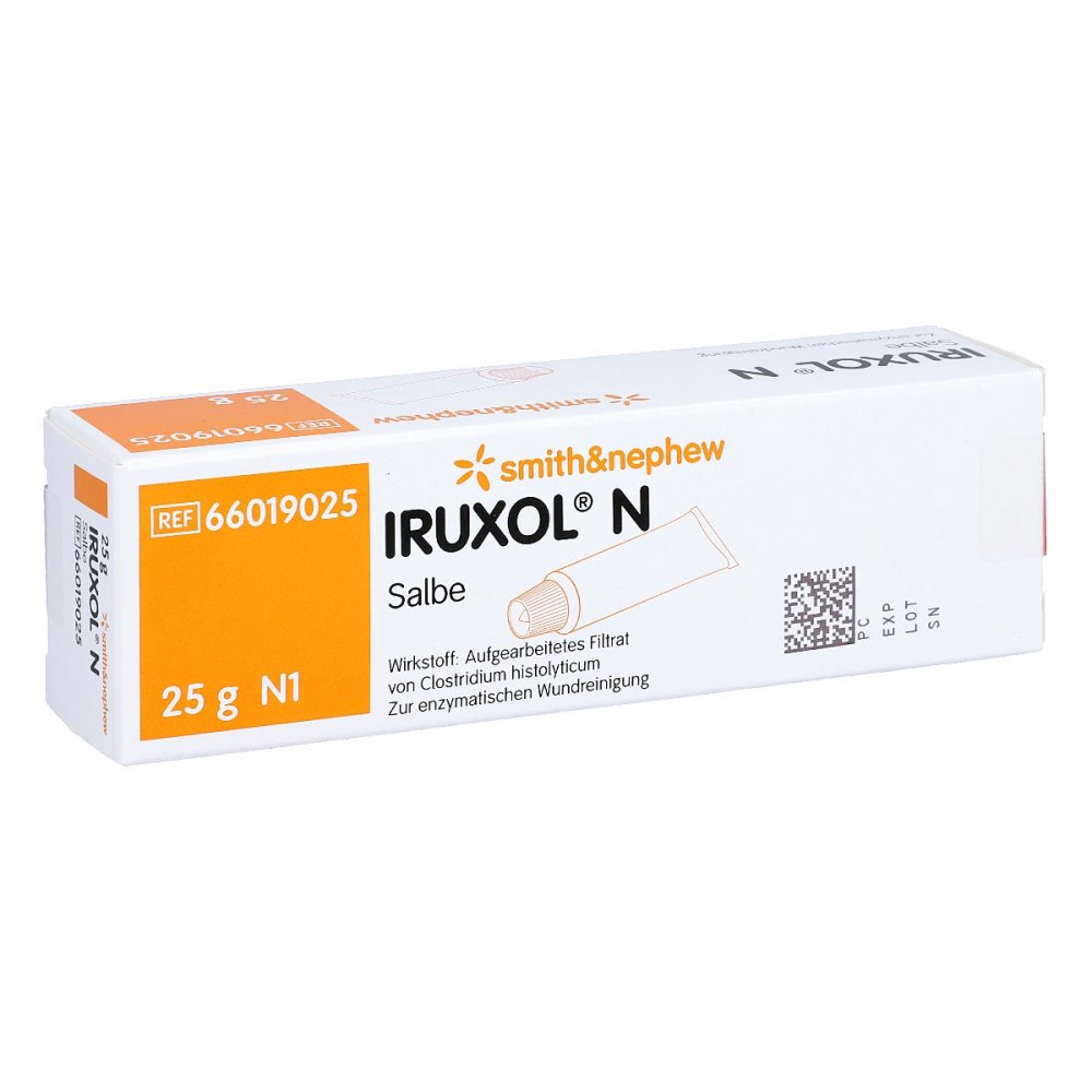 Das Produktfoto zeigt Iruxol N Salbe (25 g) PZN 01567708