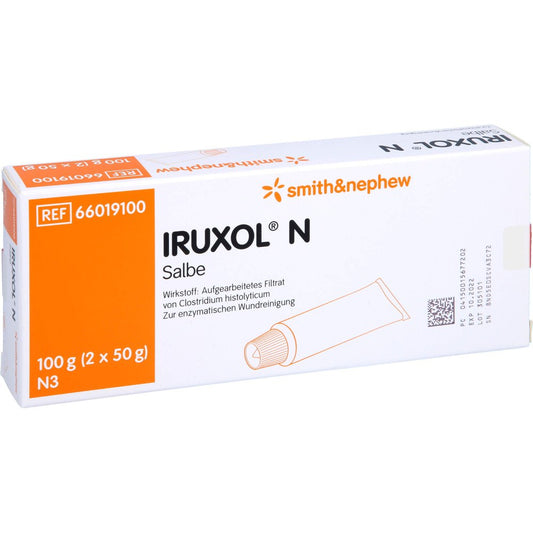 Das Produktfoto zeigt Iruxol N Salbe (100 g) PZN 01567720