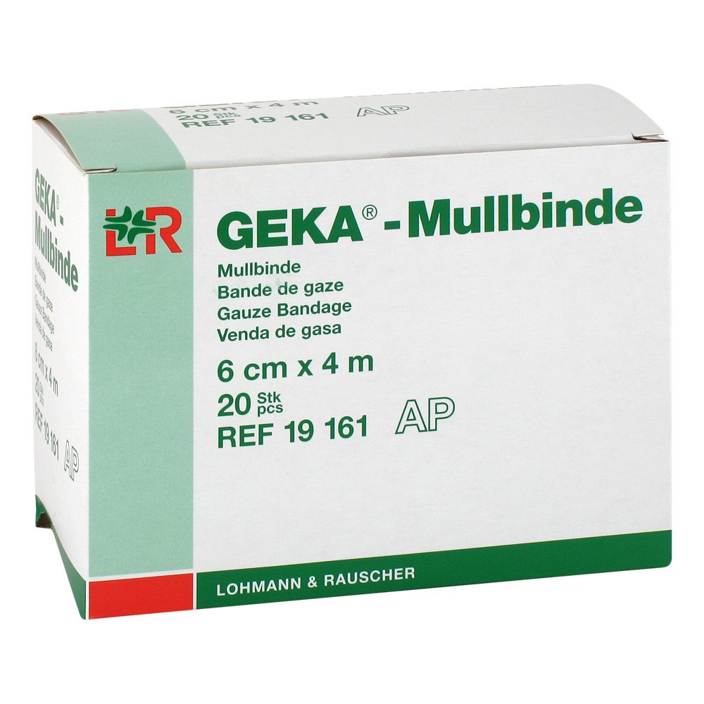 Mullbinden Geka 6 Cmx4 M (20 stk)