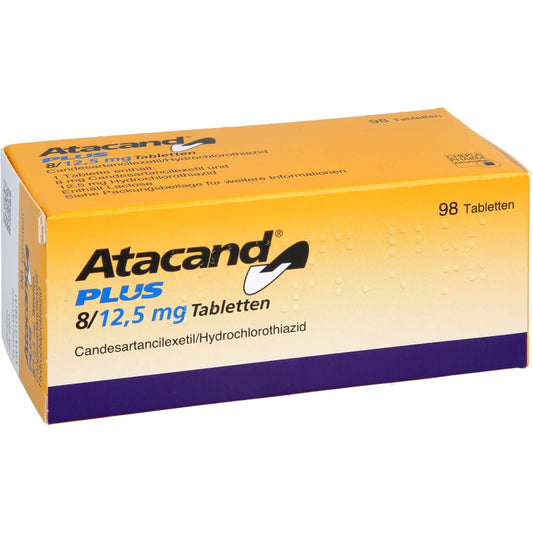 Das Produktfoto zeigt Atacand Plus 8 Mg/12,5 Mg Tabletten (98 stk) PZN 01581737