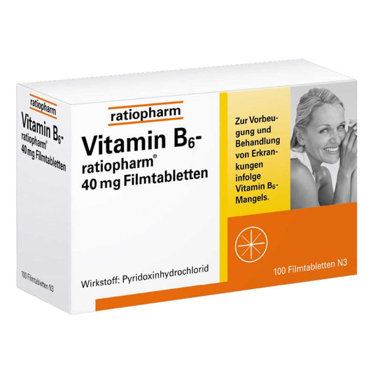 Vitamin B6-Ratiopharm 40 Mg Filmtabletten (100 stk)