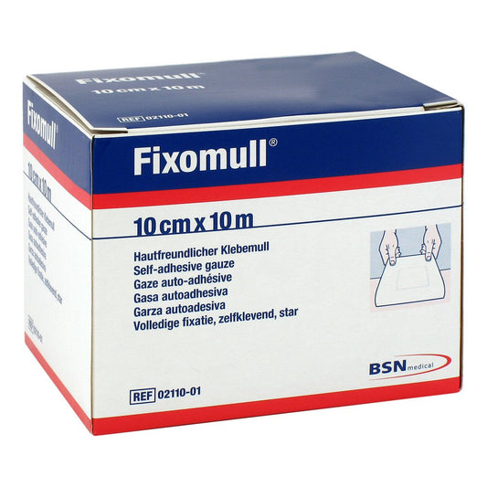 Das Produktfoto zeigt Fixomull Klebemull 10 Cmx10 M (1 stk) PZN 01598695