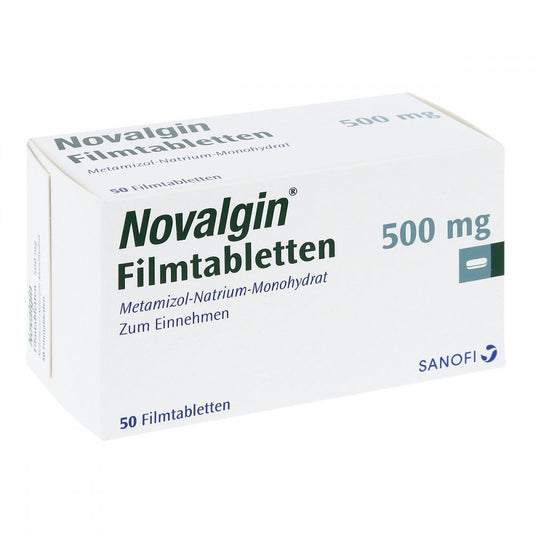 Das Produktfoto zeigt Novalgin Filmtabletten (50 stk) PZN 01599654